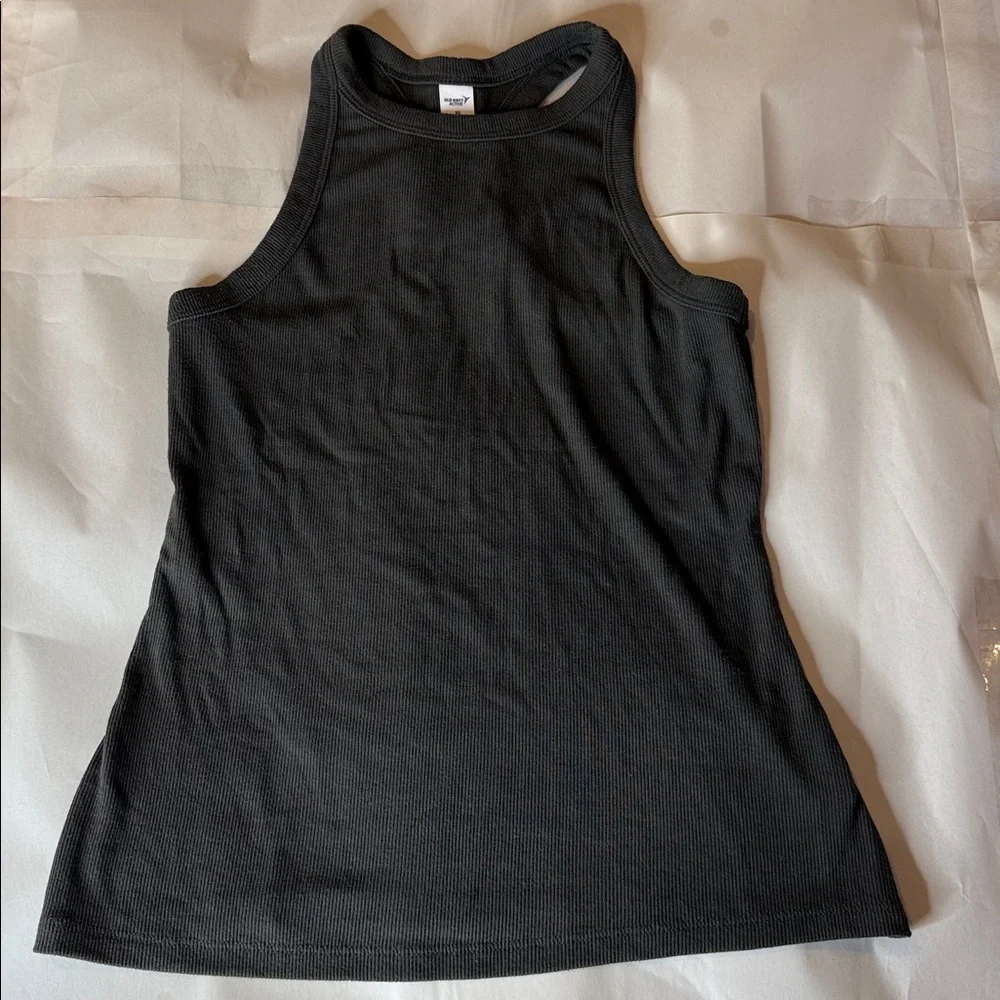Old Navy Gray Ribbed Tank Top